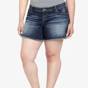 Torrid White Label Jean Shorts